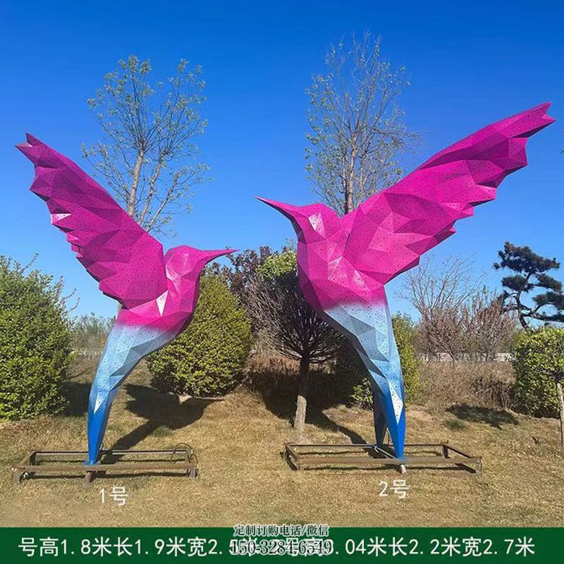 飞鸟雕塑环形 户外鸟雕塑供给 户外鸟禽雕塑摆放精选
