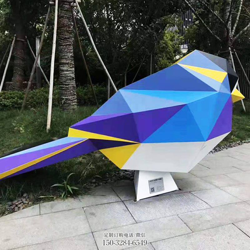 小鸟雕塑主题 鸟定制预定 公园景观鸟类雕塑供求