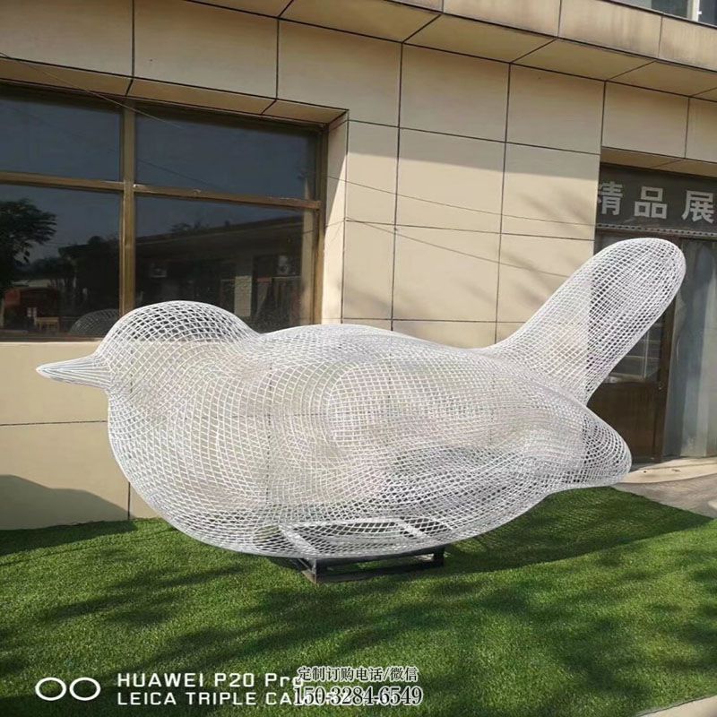 金属镂空鸟雕塑 商场鸟禽雕塑常用 园林景观鸟类雕塑精选