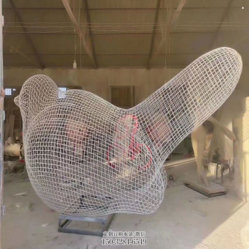 镂空鸟雕塑主题 鸟禽雕塑定制预定 公园景观鸟类雕塑供求