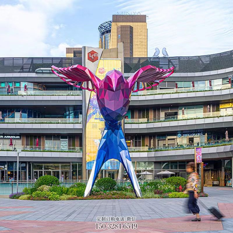 抽象飞鸟雕塑 主题鸟雕塑提供 主题鸟禽雕塑提供