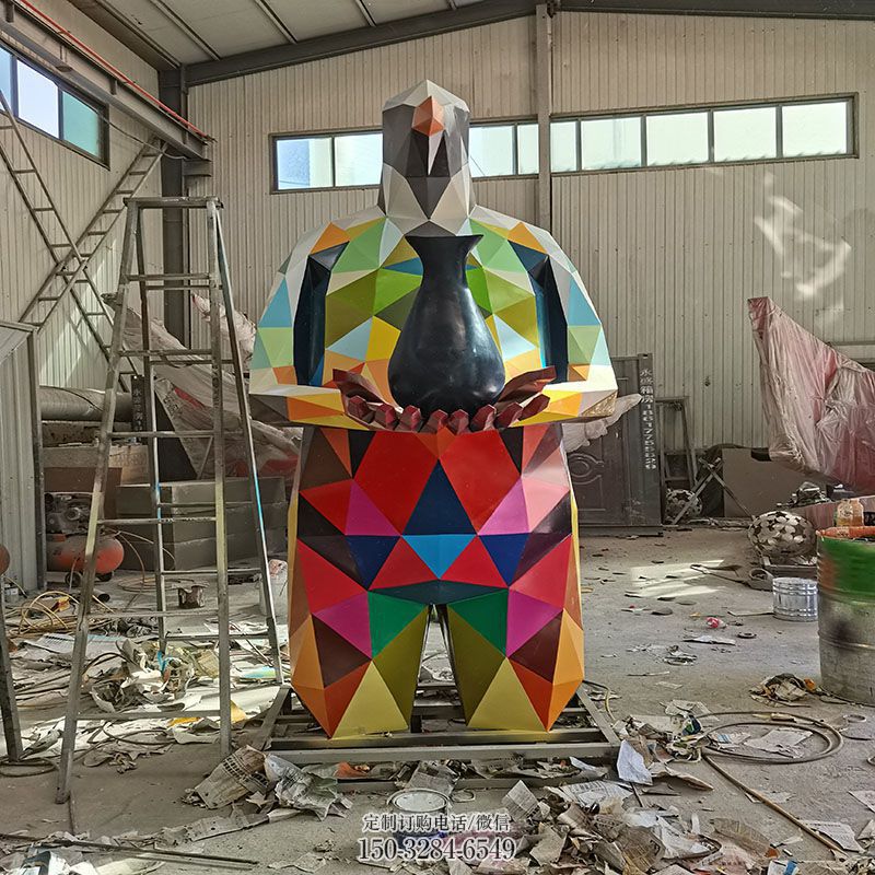 社区飞鸟雕塑 鸟雕塑展示提供 门口鸟禽雕塑订做
