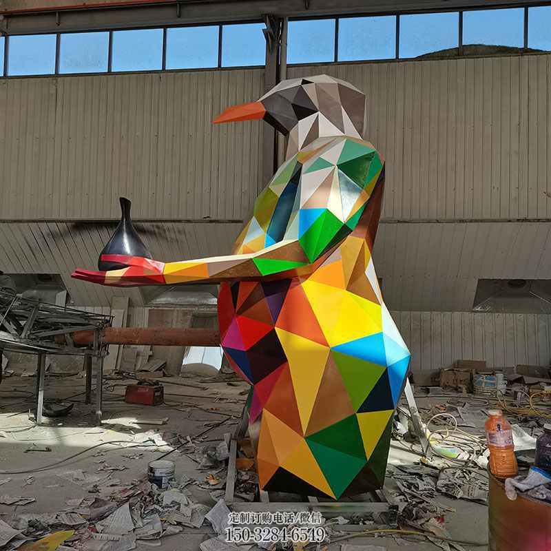 艺术飞鸟雕塑 空间鸟雕塑精品 门口鸟禽雕塑订做