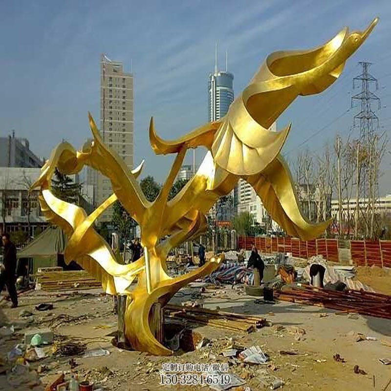花园小品承接-景观定制-地产大雁雕塑
