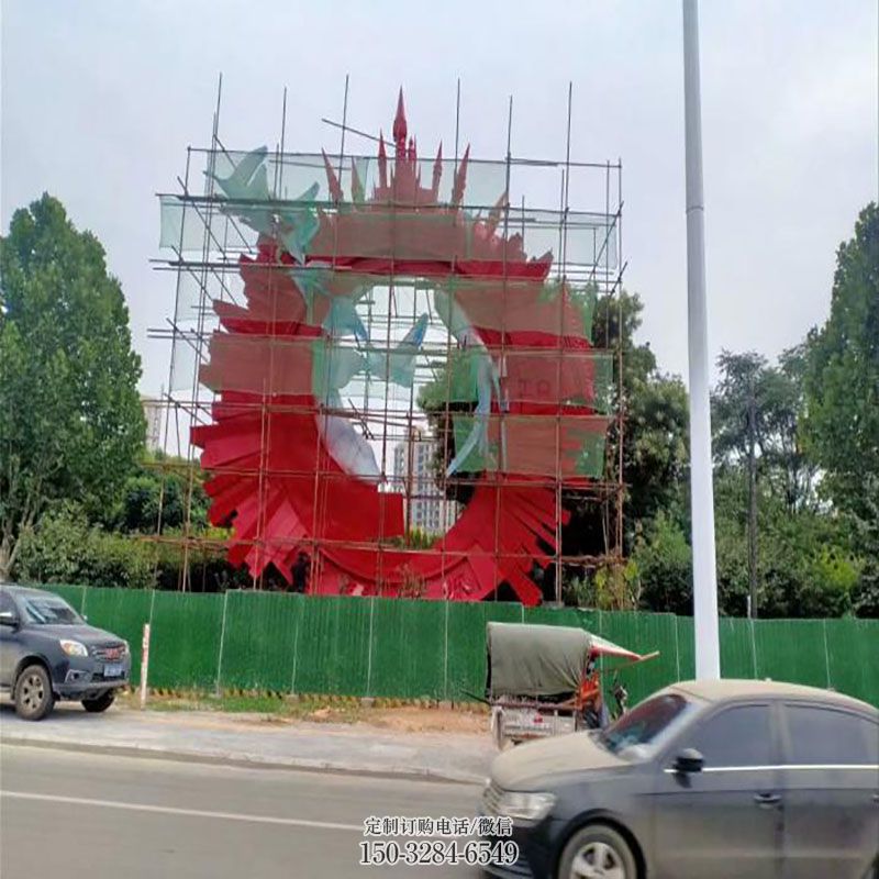 欧式风格供需-商业街主题-艺术大雁雕塑