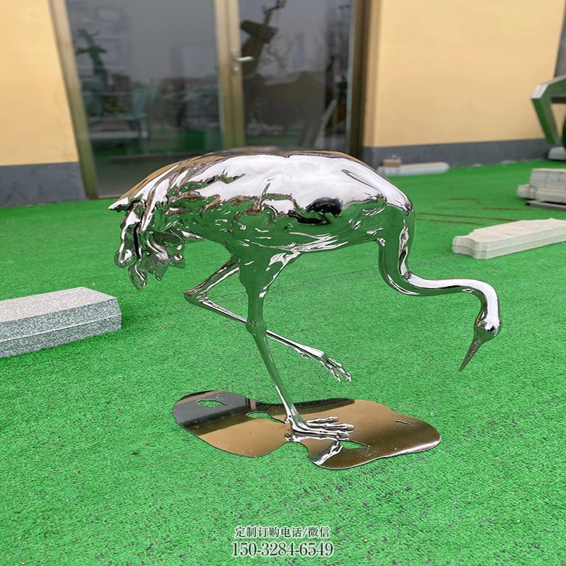 抽象火烈鸟雕塑 主题鸟雕塑提供 主题鸟禽雕塑提供