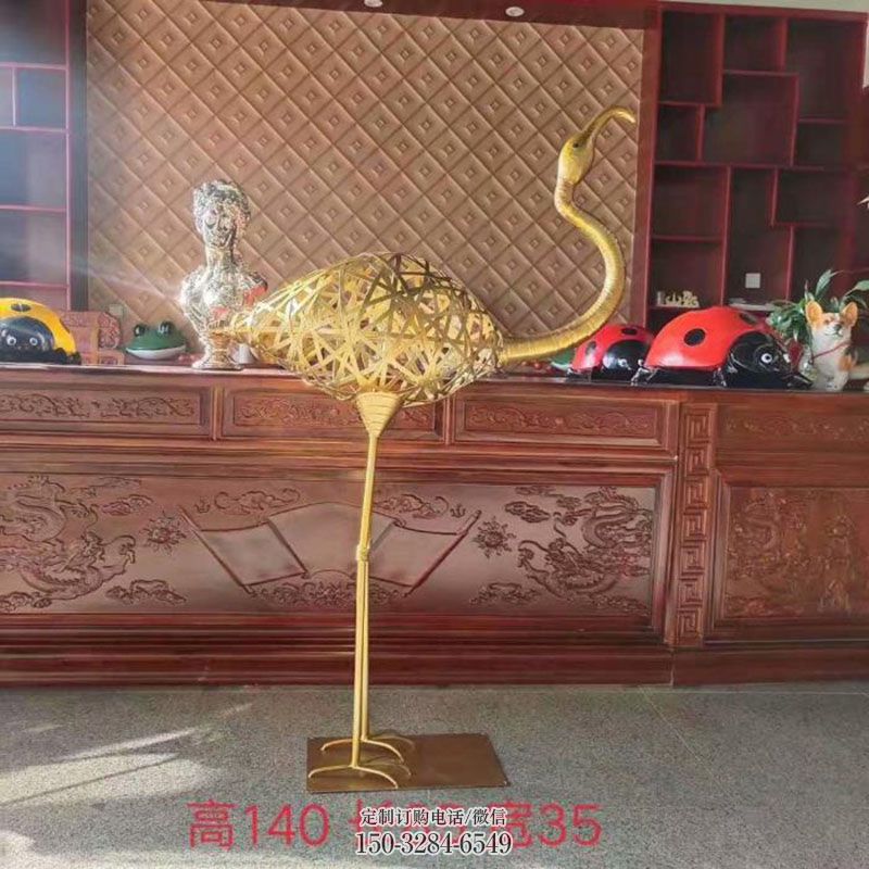 地产仙鹤雕塑 园林鹤雕塑摆件订做 园林景观鹤类雕塑精选