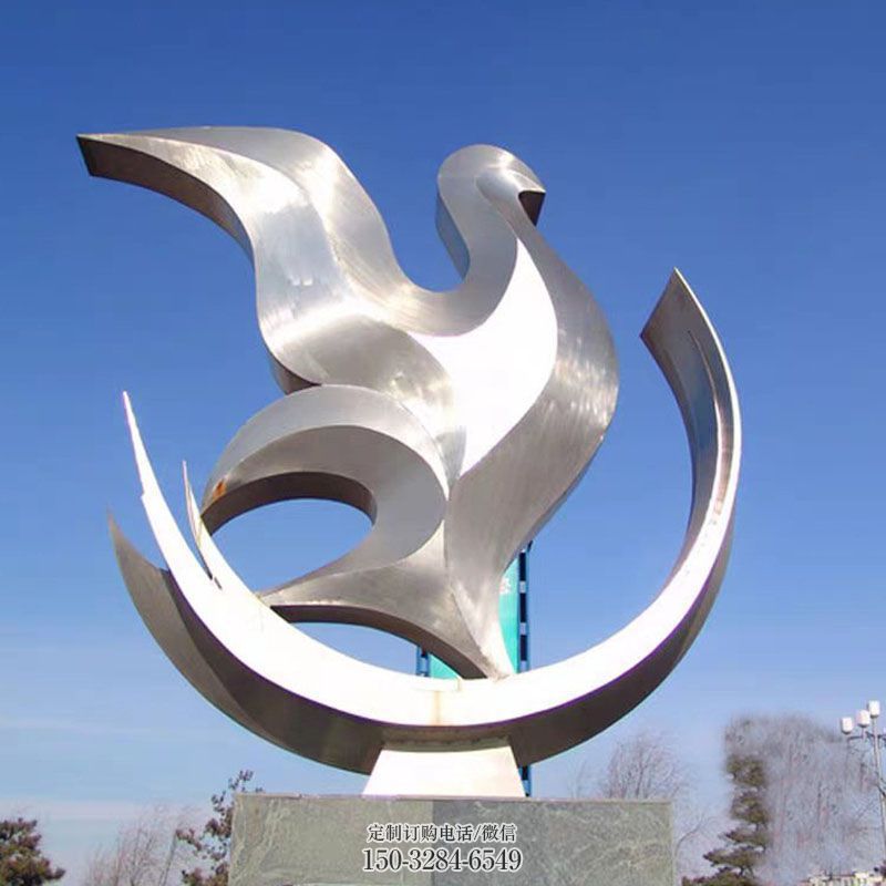 欧式风格常用-房地产展品-金属鸽子景观铜雕
