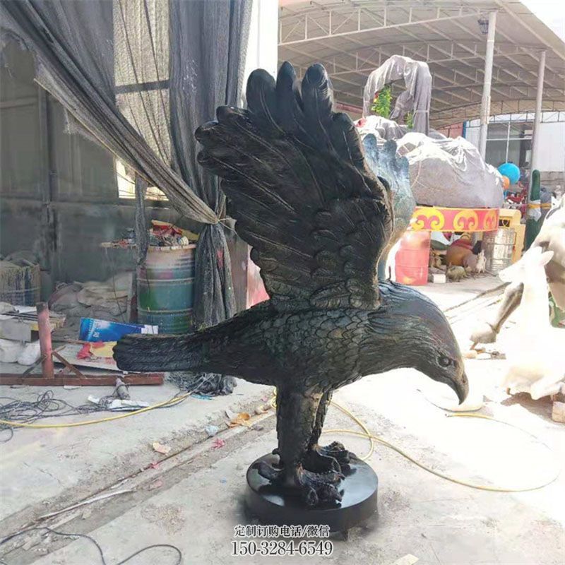 景区雕塑制作-灯光原理-铜老鹰雕塑定制