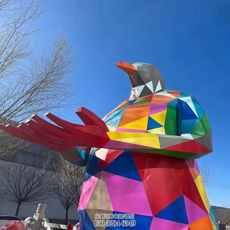 各类卡通鸟雕塑 户外鸟雕塑摆放精选 空间小鸟雕塑精品