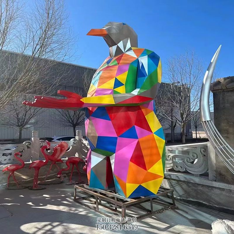 卡通鸟雕塑主题 鸟雕塑定制预定 公园景观小鸟雕塑供求