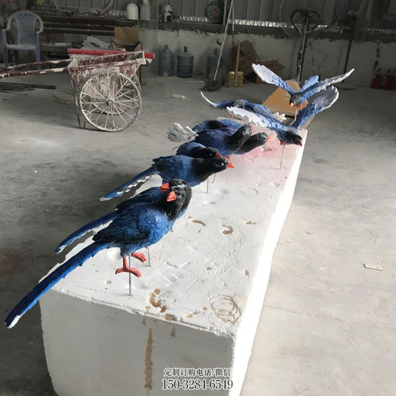 抽象仿真鸟雕塑 主题鸟雕塑提供 主题鸟禽雕塑提供