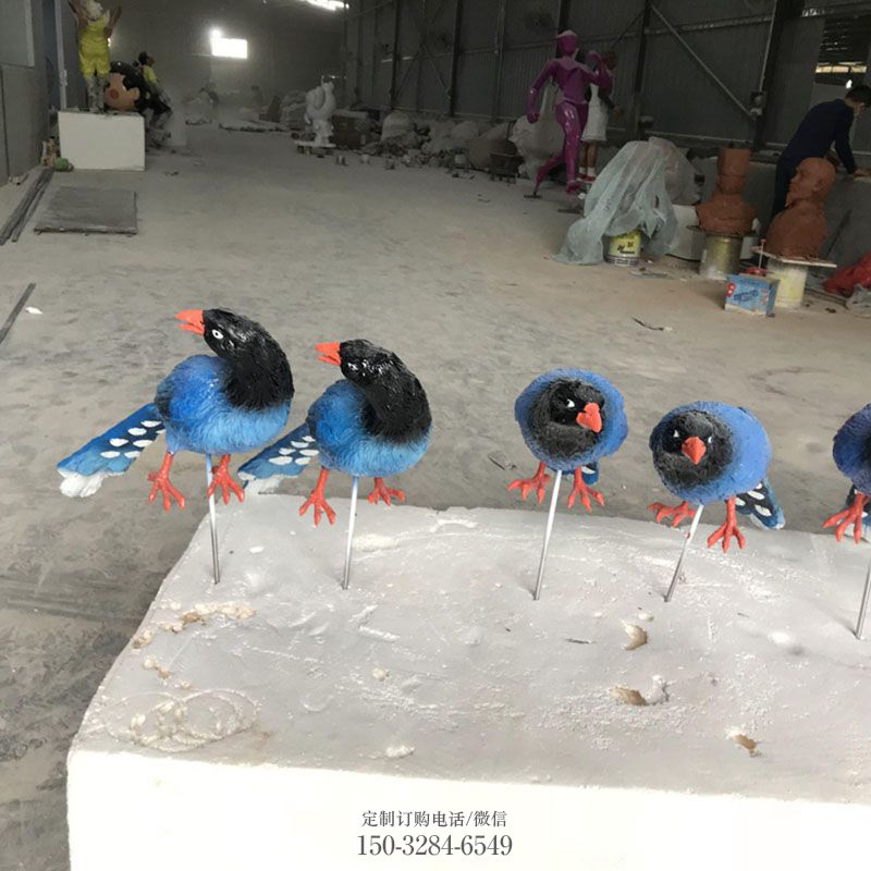 地产仿真鸟雕塑 园林鸟雕塑摆件订做 园林景观鸟禽雕塑精选