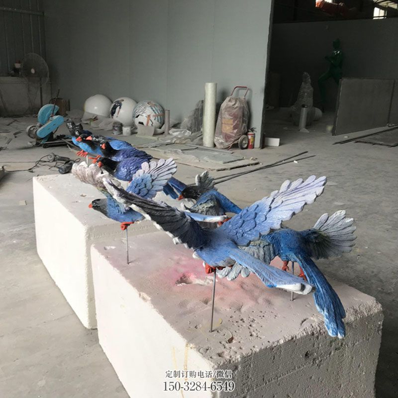 各类仿真鸟雕塑 户外鸟雕塑摆放精选 空间鸟禽雕塑精品
