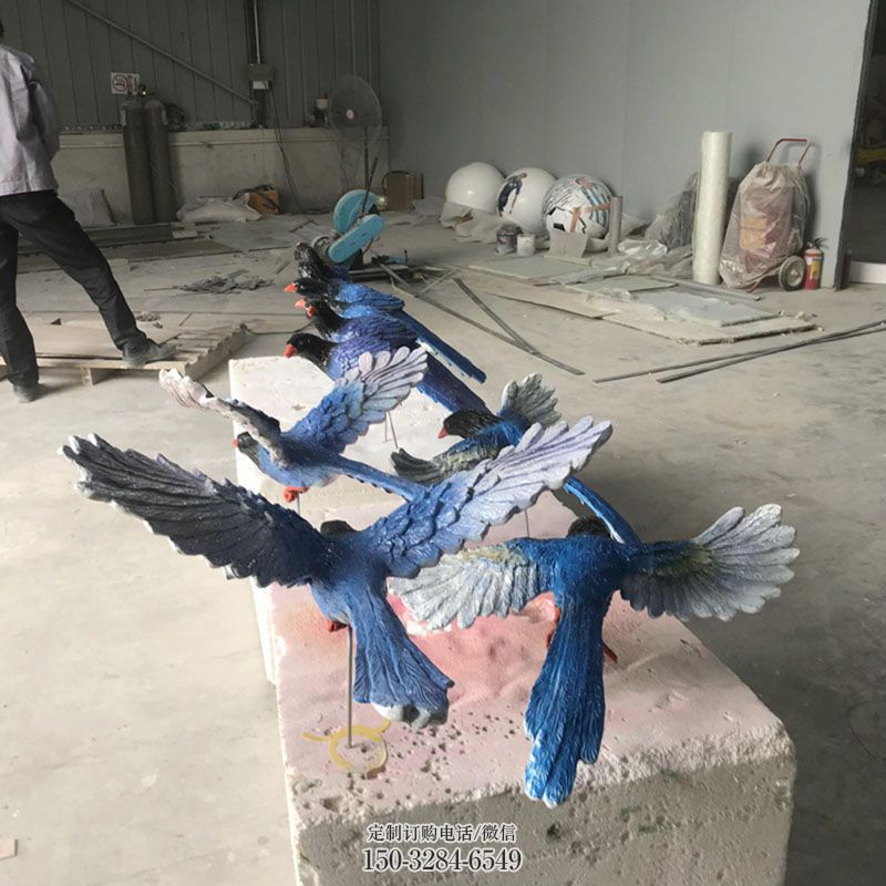 艺术仿真鸟雕塑 广场景观鸟雕塑供给 商业鸟禽雕塑标准