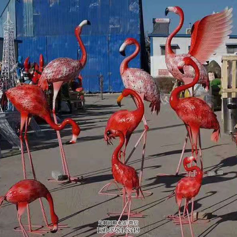 民族鸵鸟雕塑 现代鸟儿雕塑定制 鸟雕塑装饰精品