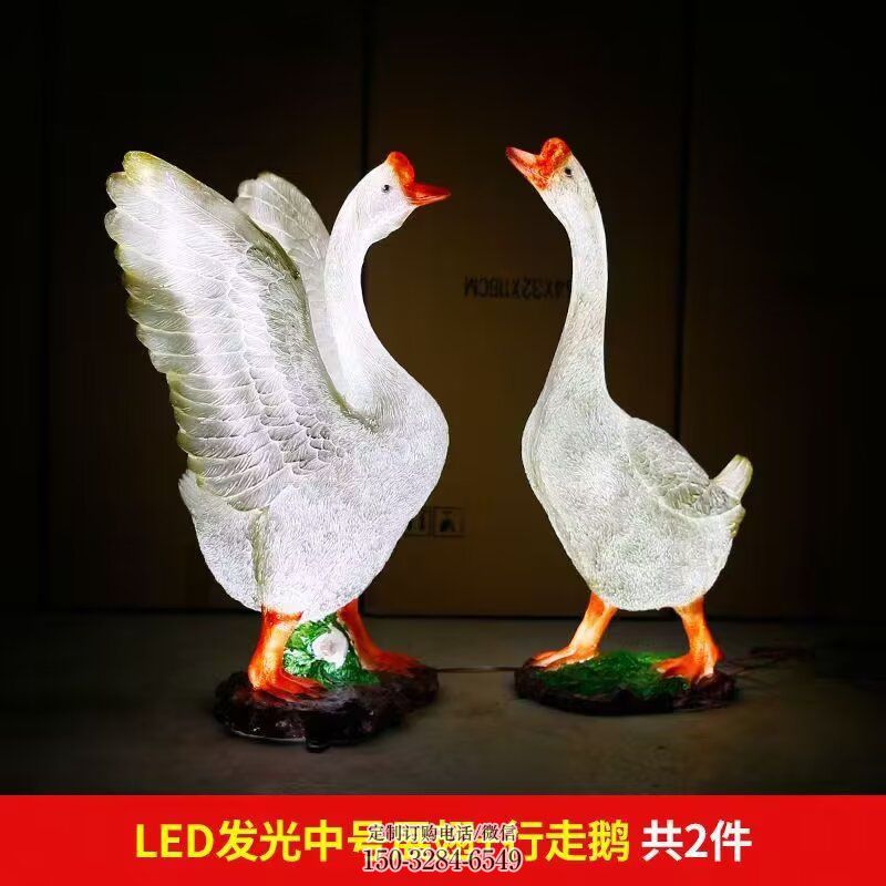 天鹅雕塑工艺 景观艺术鸟禽雕塑承接 玻璃钢天鹅雕塑主题定做